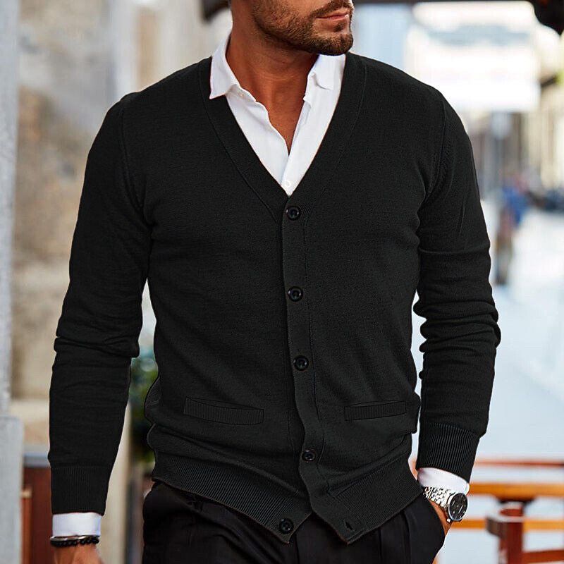 Oberon | V-Neck Button Up Cardigan