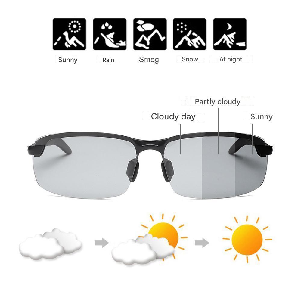 Unisex Photochromic Polarized Sunglasses
