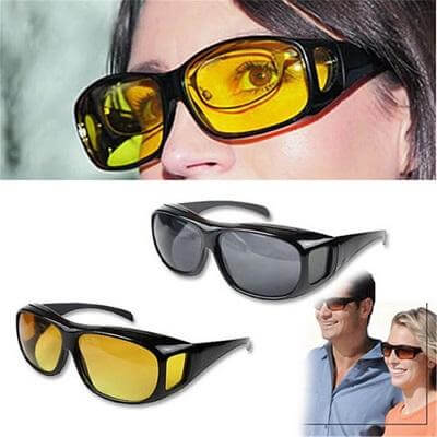 Unisex Anti-Glare Night Vision Glasses with Polarized UV Protection