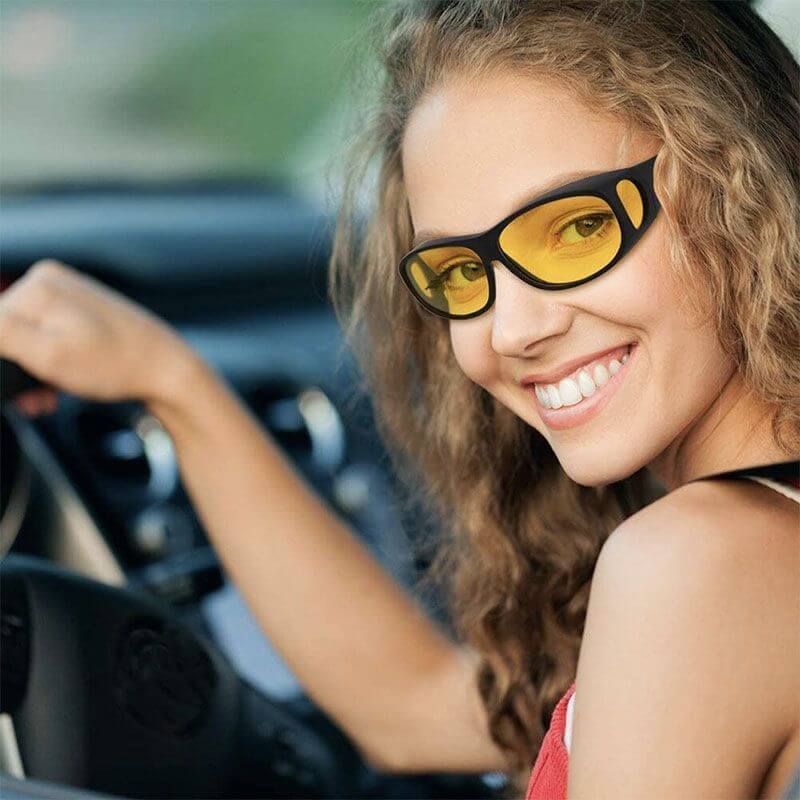 Unisex Anti-Glare Night Vision Glasses with Polarized UV Protection