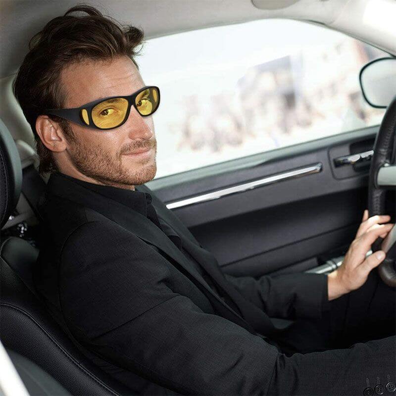 Unisex Anti-Glare Night Vision Glasses with Polarized UV Protection