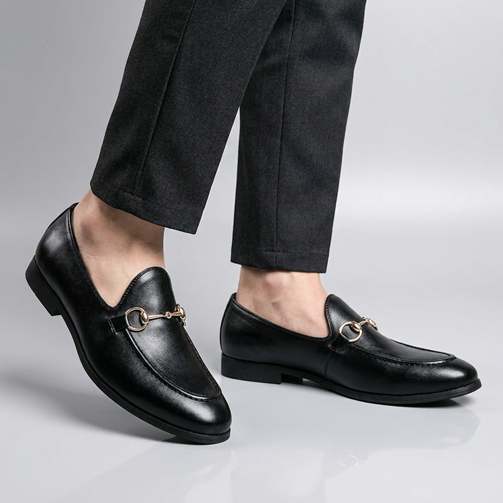 Underwood | Bit Buckle Leather Loafers
