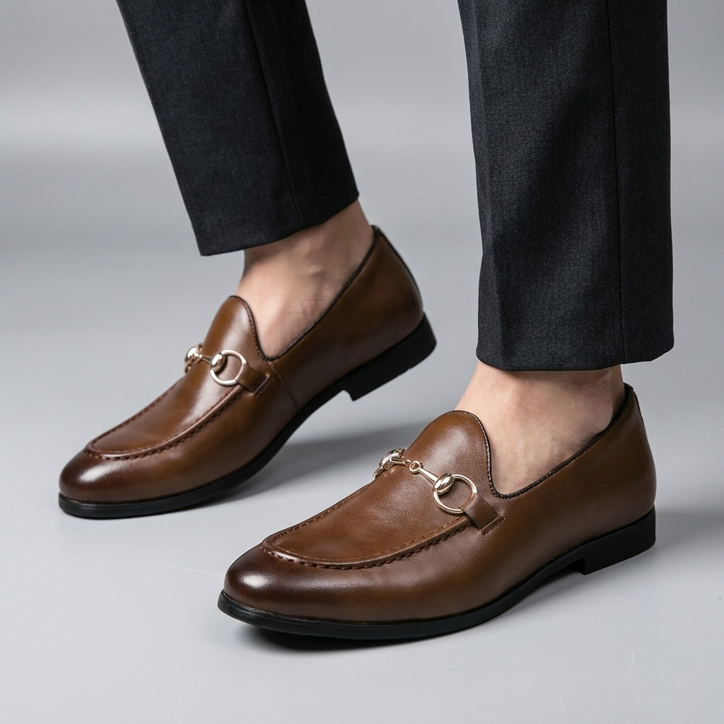 Underwood | Bit Buckle Leather Loafers