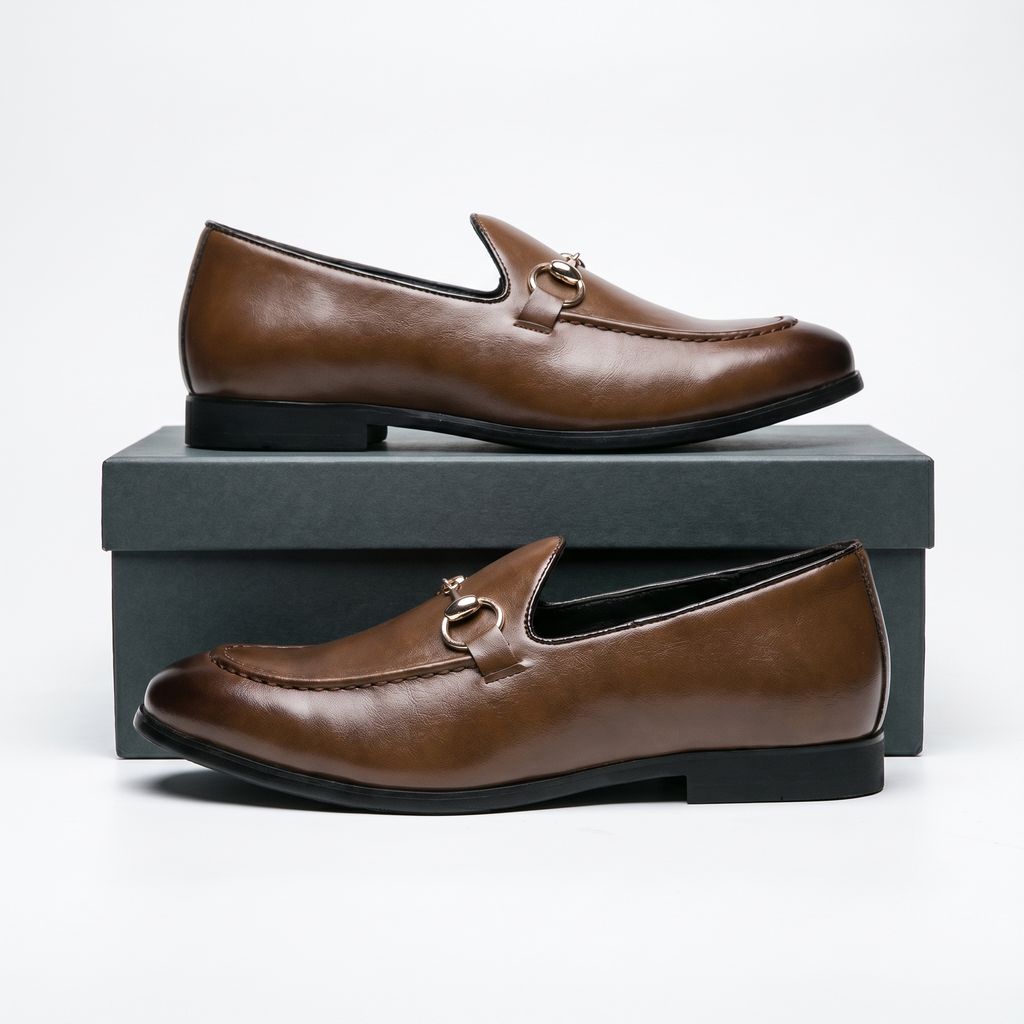 Underwood | Bit Buckle Leather Loafers