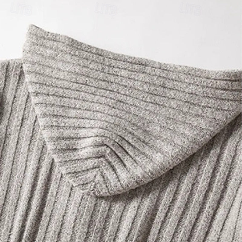Langston | Cable Knit Hooded Cardigan