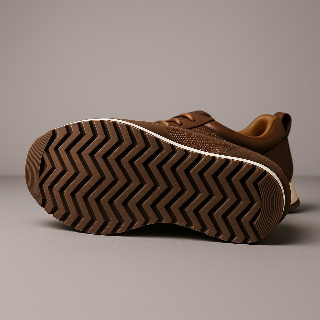 Vernon | Cushioned Leather Court Sneakers