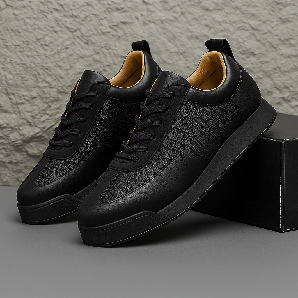 Vernon | Cushioned Leather Court Sneakers