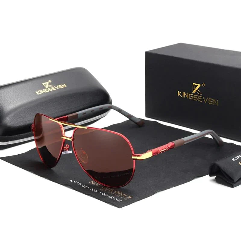 Men's UV400 Sunglasses with Vintage Style and Durable Design