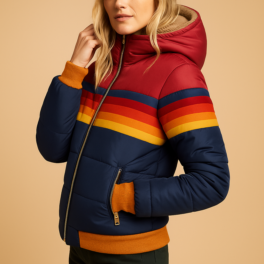 Quilted Winter Coat with Hood