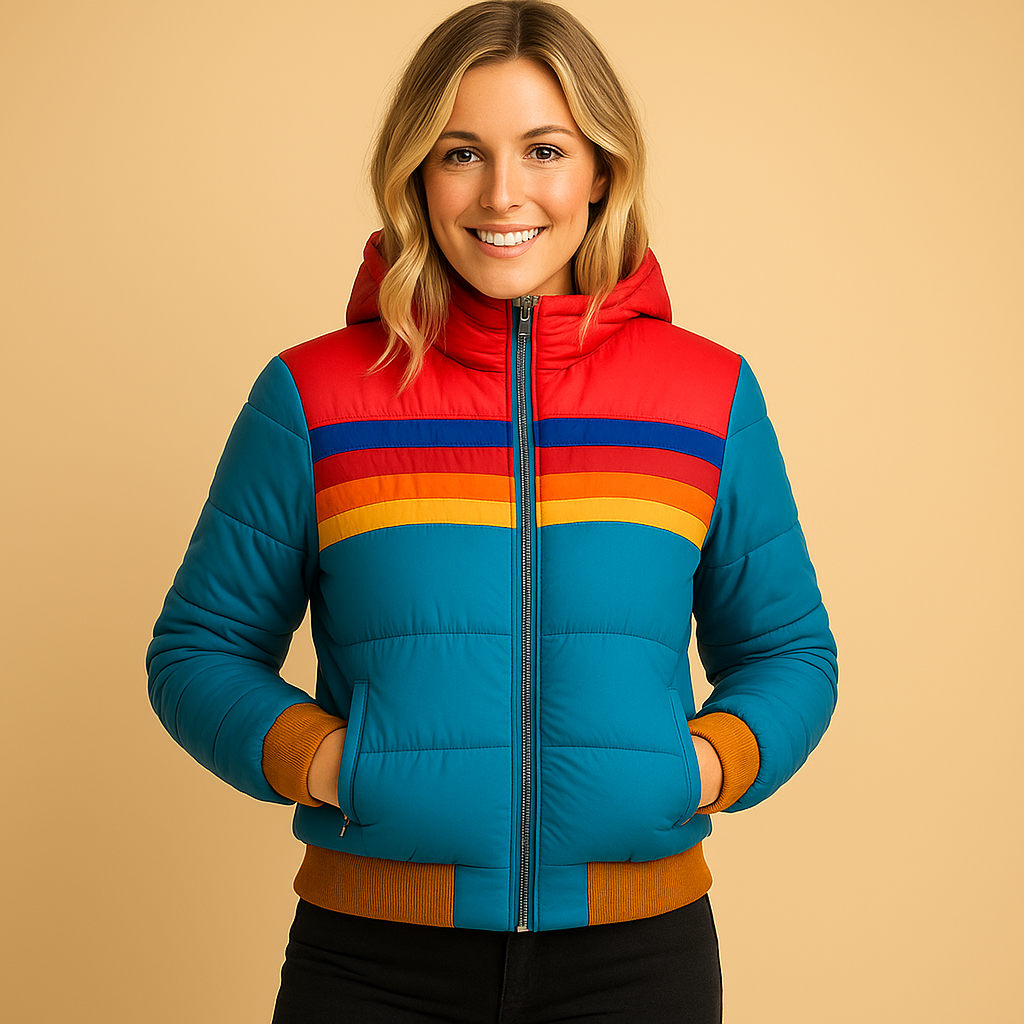 Quilted Winter Coat with Hood
