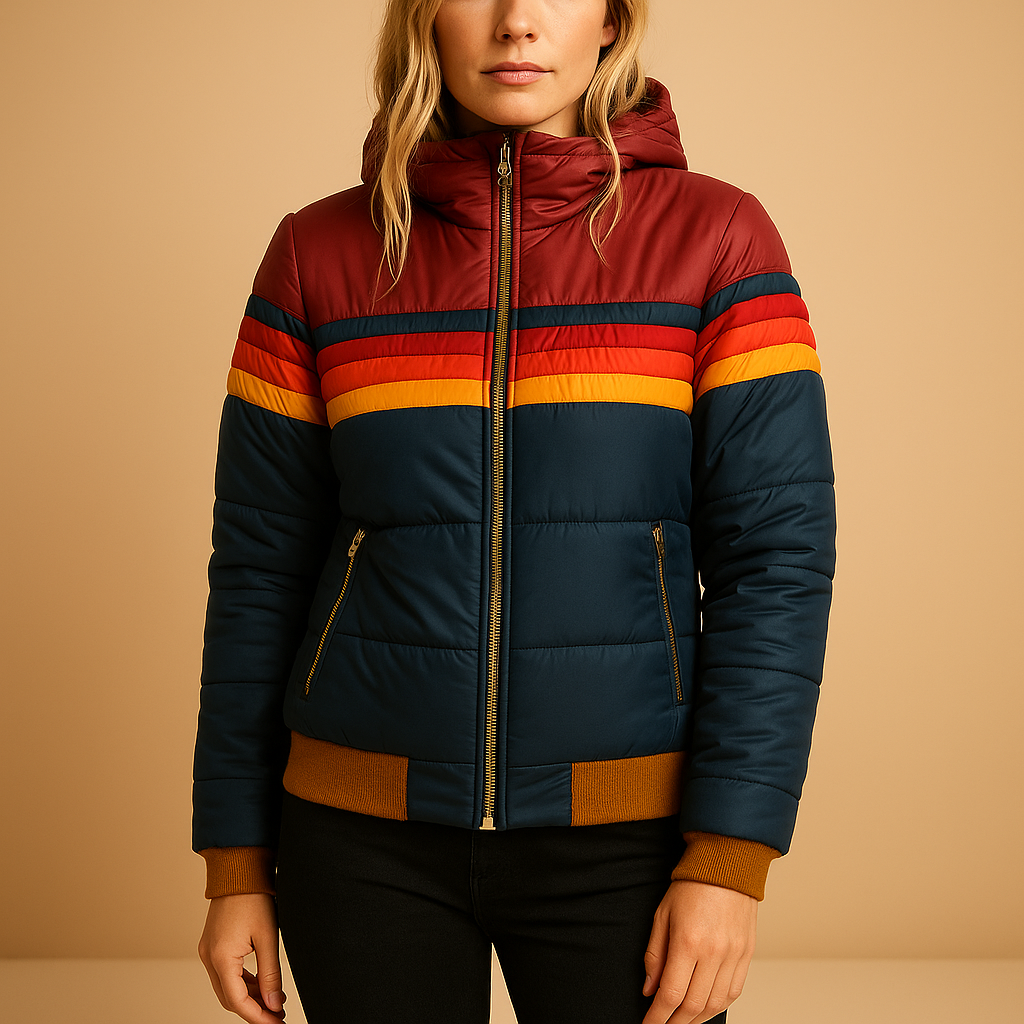 Quilted Winter Coat with Hood