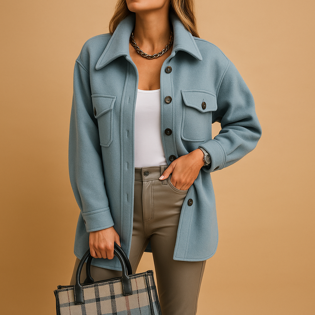 Windproof and Waterproof Jacket with Collar