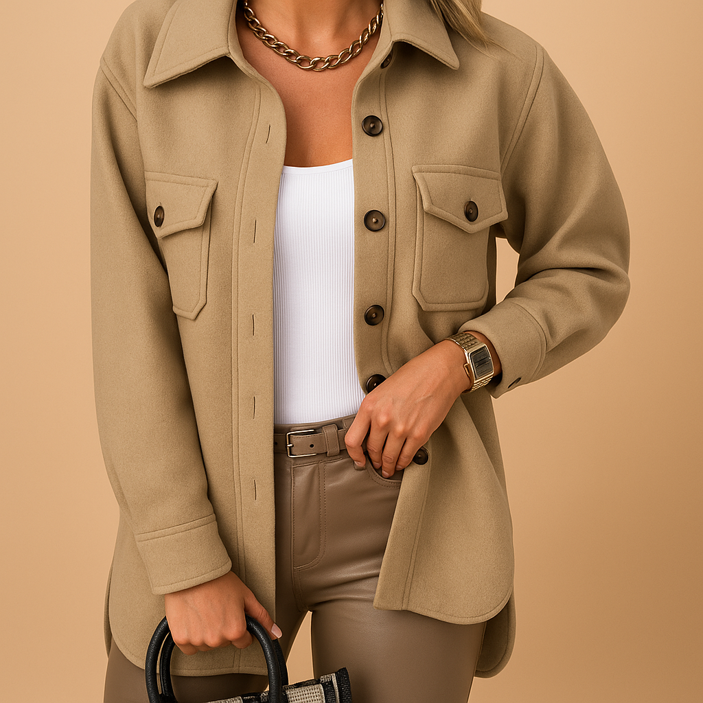 Windproof and Waterproof Jacket with Collar