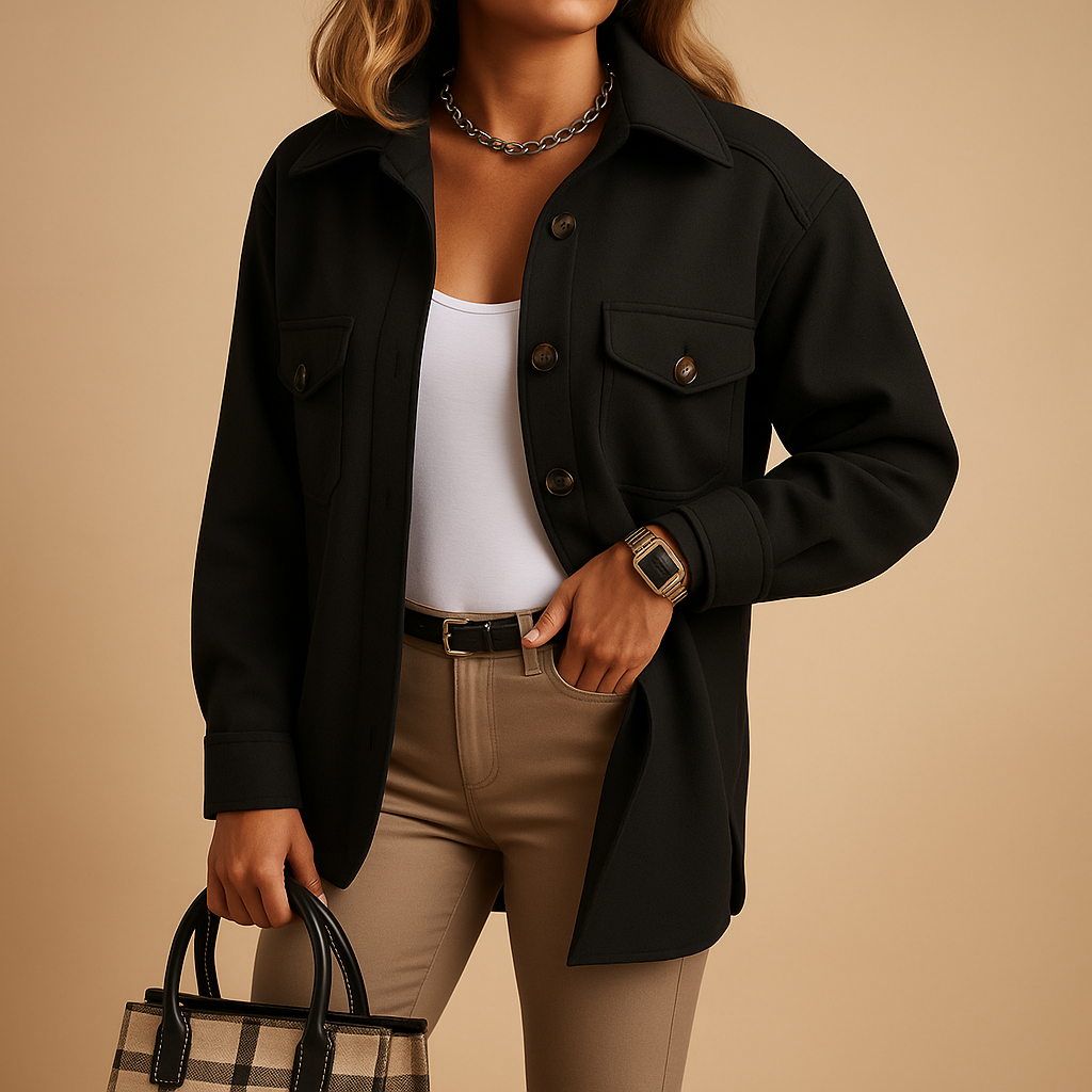 Windproof and Waterproof Jacket with Collar